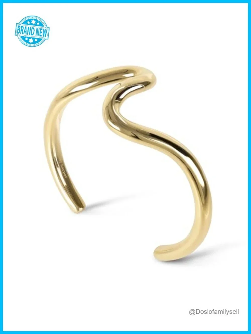 Stainless Steel Cuff Bracelet - Waterproof Non Tarnish Stackable Minimalist
